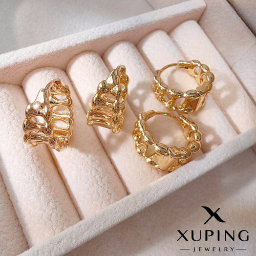 گوشواره حلقه ای طرحدار برند ژوپینگ