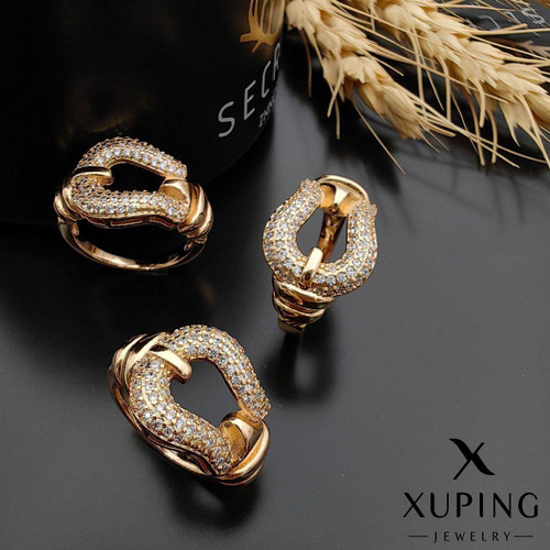 انگشتر نگینی طرح نعل اسبی برند ژوپینگ