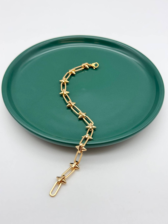 دستبند مدل میخی برند ژوپینگ