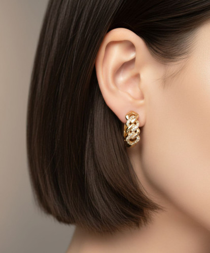 گوشواره طرح لوزی برند ژوپینگ