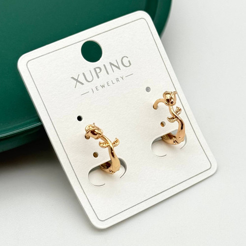 گوشواره حلقه ای گل رز ژوپینگ