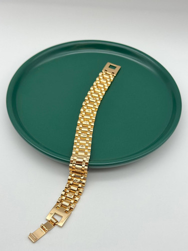 دستبند طلایی زنانه برند ژوپینگ طرح رولکسی