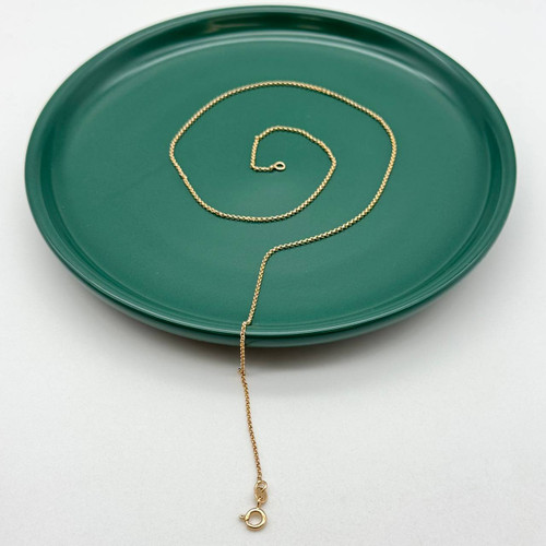 زنجیر طلایی ظریف و ساده ژوپینگ زنانه مناسب آویز