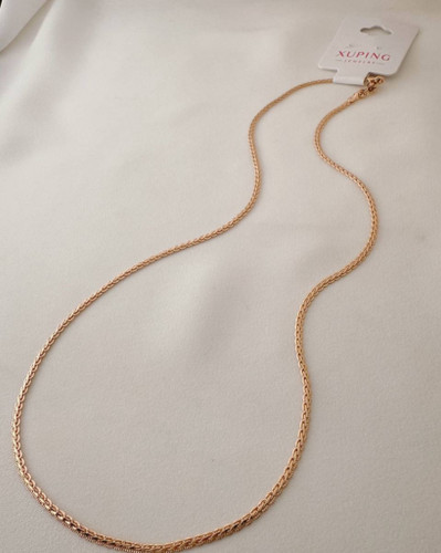 گردنبند طلایی برند ژوپینگ مدل زنجیر بافت ظریف