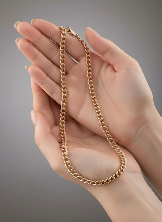 گردنبند زنجیری کارتیر بافت برند ژوپینگ