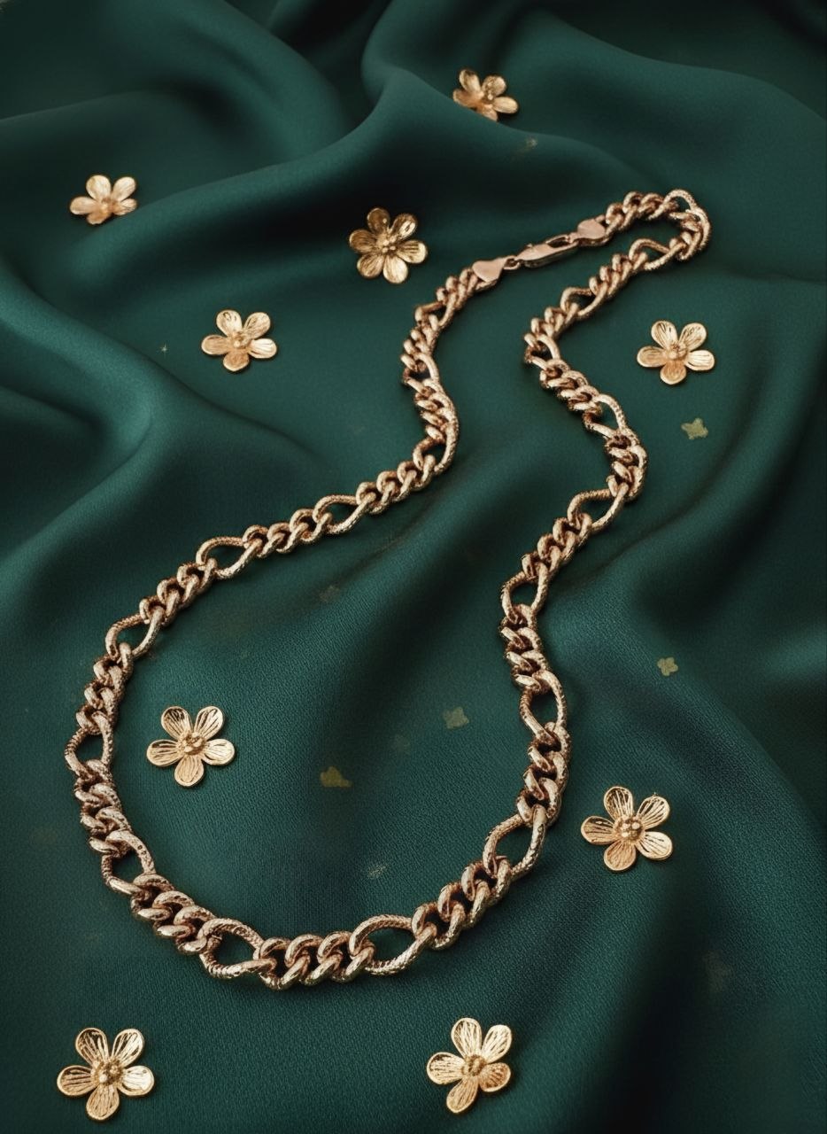 گردنبند زنجیری طلایی ژوپینگ طرح کارتیر