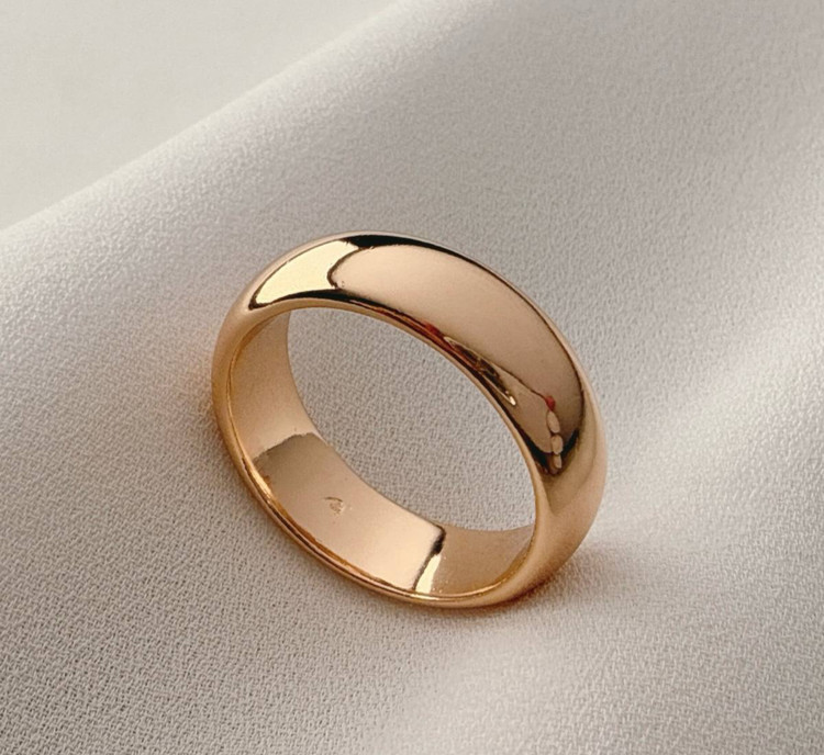 انگشتر رینگ ساده طلایی ژوپینگ