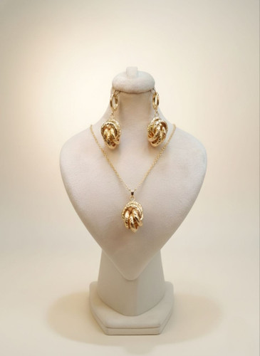 نیمست طلایی زنانه برند YSX طرح گره