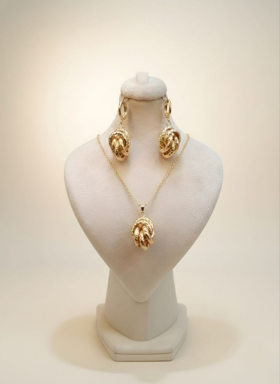 نیمست طلایی زنانه برند YSX طرح گره