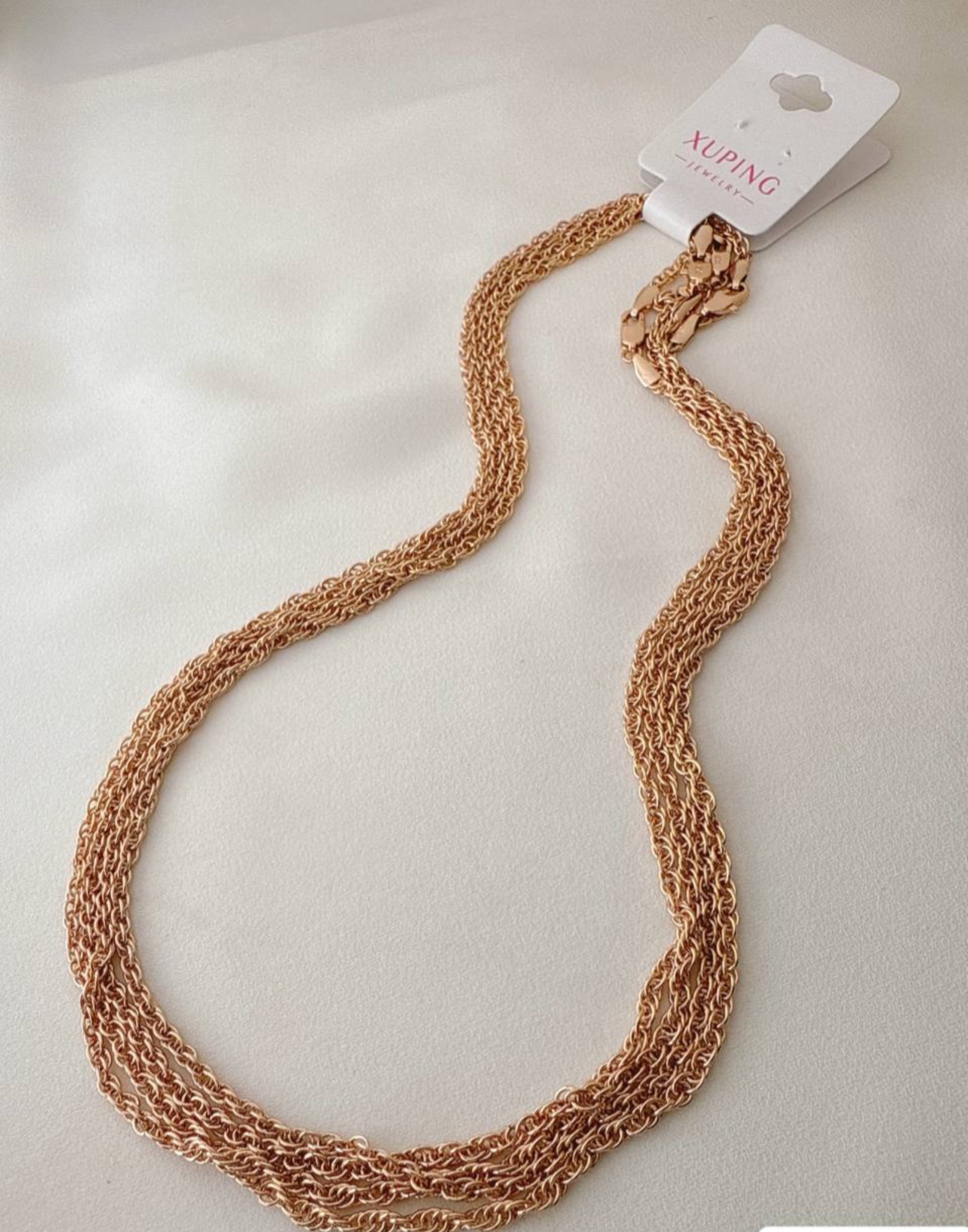 زنجیر طلایی برند ژوپینگ مدل دیپلمات با قفل اصلی و حک لوگو