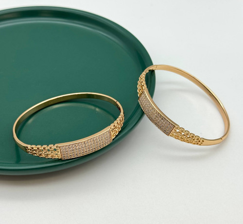 تکپوش طلایی برند ژوپینگ با پنل نگیندار مستطیلی