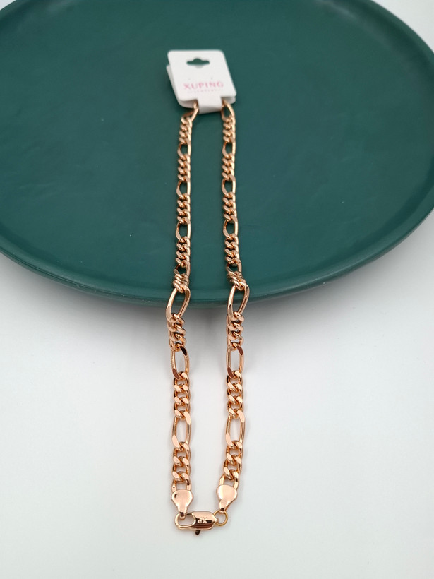 گردنبند زنجیری ژوپینگ طرح فیگارو با آبکاری طلا
