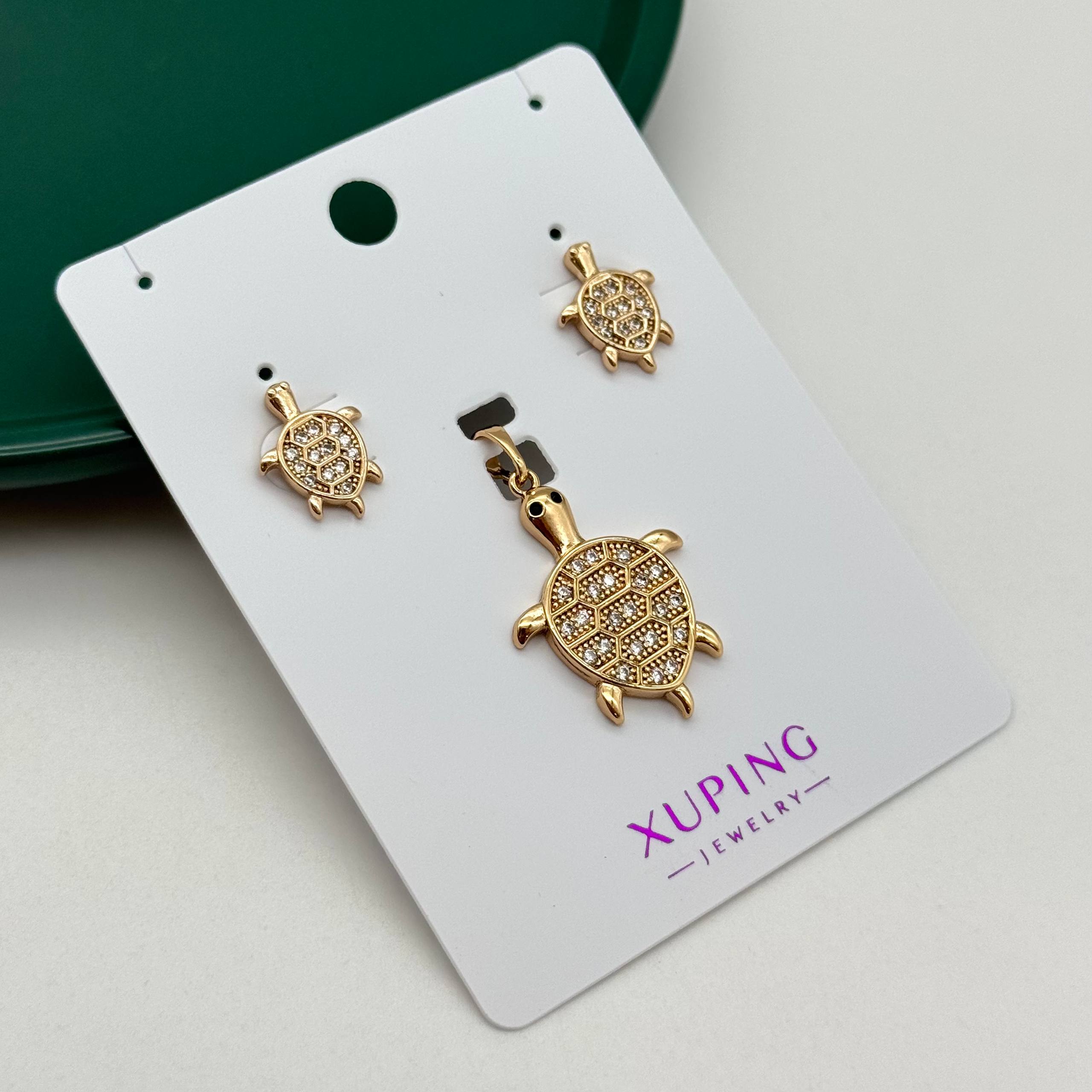 نیمست بدلیجات ژوپینگ طرح لاکپشت طلایی نگیندار