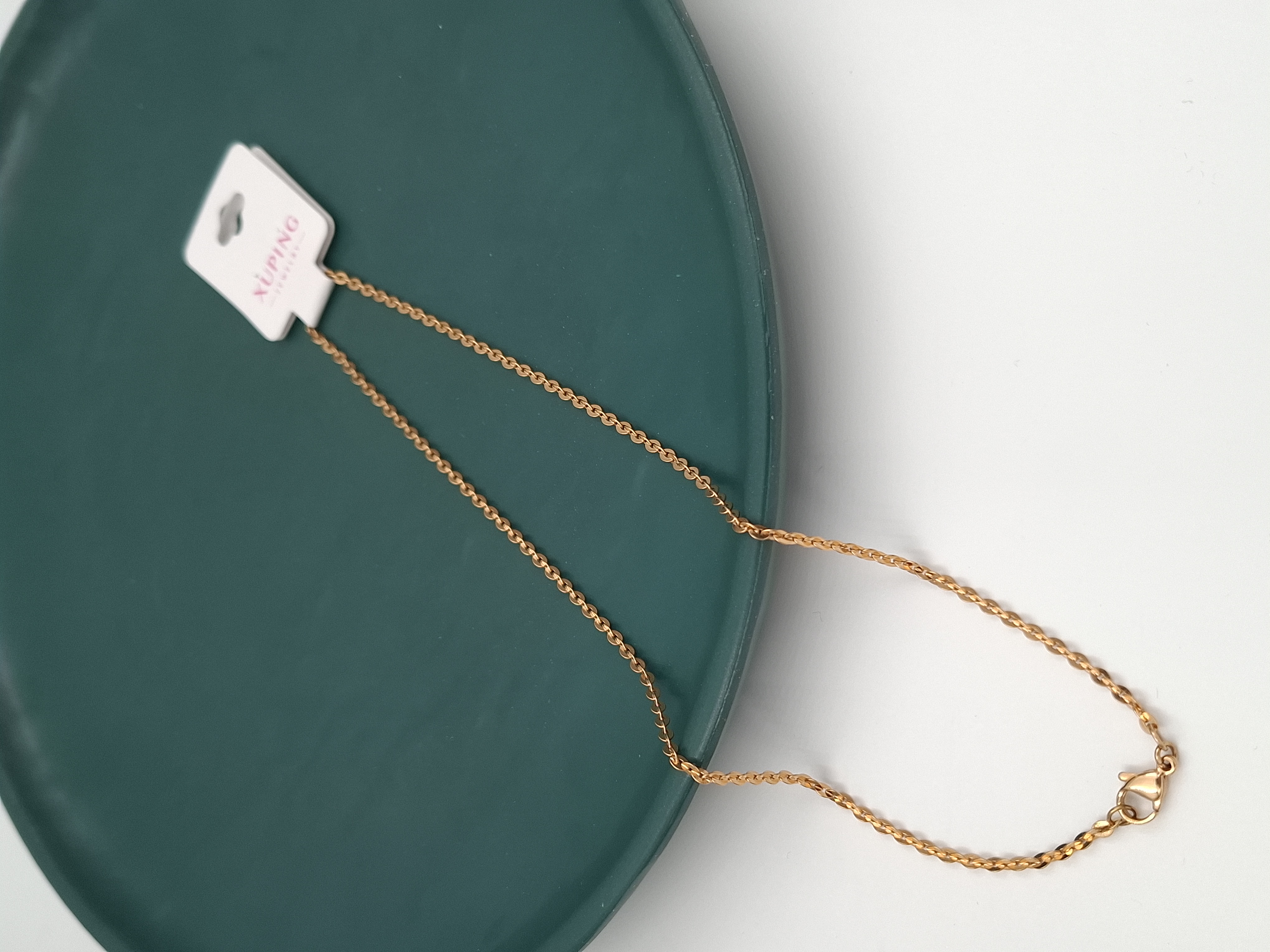 زنجیر طلایی ظریف برند ژوپینگ