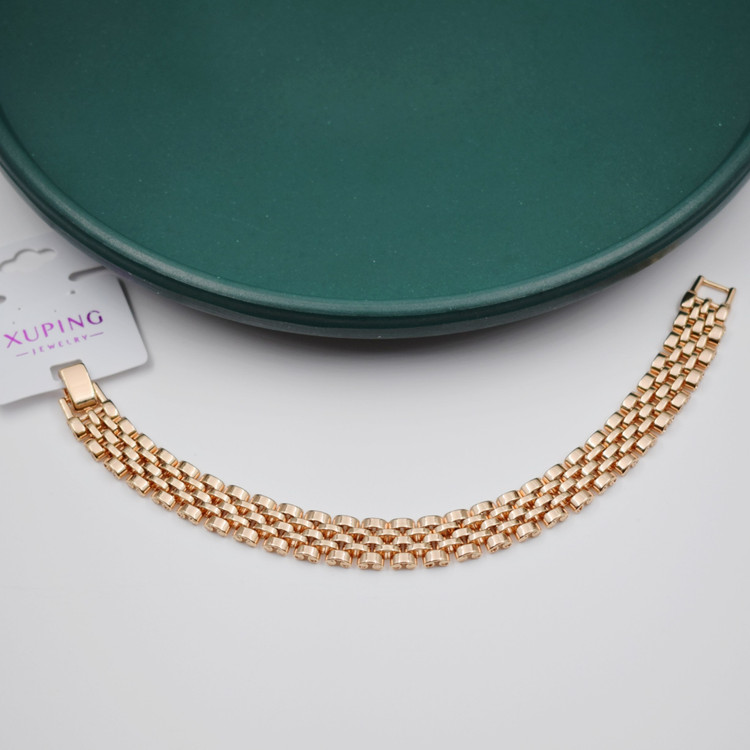 دستبند زنانه ژوپینگ مدل کارتیه (Cartier)، رنگ طلایی، با کیفیت عالی و طول ۱۹ سانتیمتر، پهنای ۱۲ میلیمتر و قفل کشویی، مناسب استفاده روزمره و مجالس